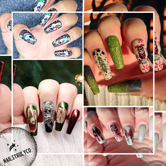 Gothic Holiday Nail Art  | 2023 FOUR Sheet Bundle