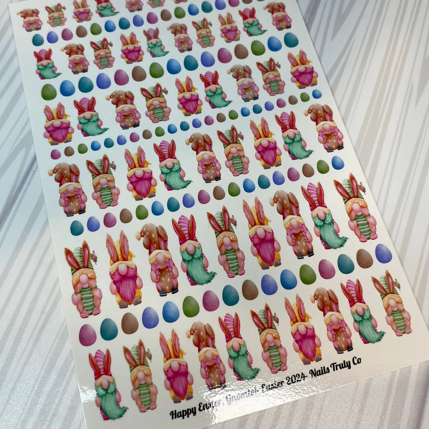Happy Easter, Gnomie! - Easter Nail Art Decals
