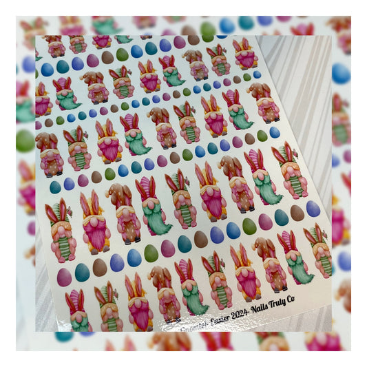 Happy Easter, Gnomie! - Easter Nail Art Decals