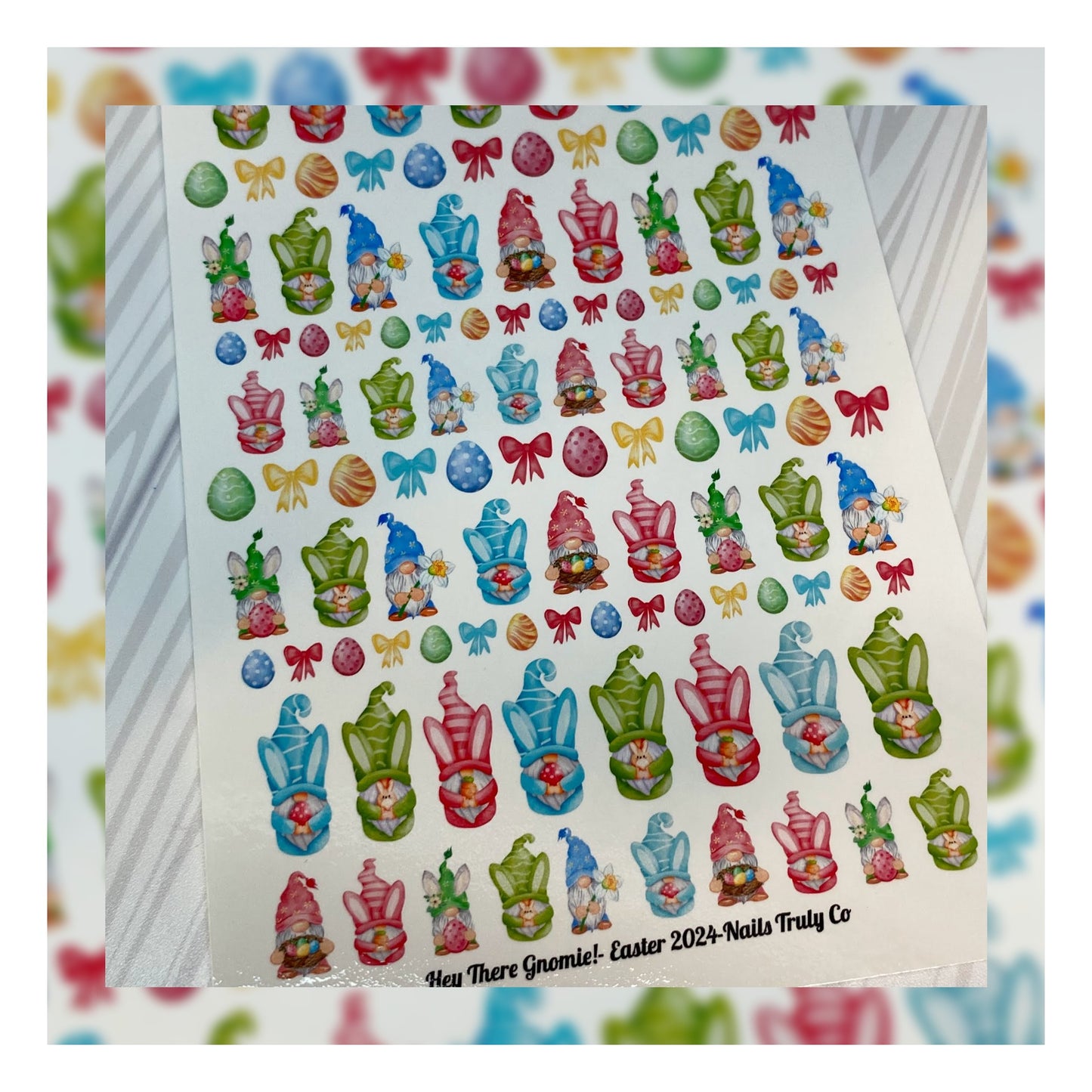 Hey There Gnomie!- Easter Nail Art Decals