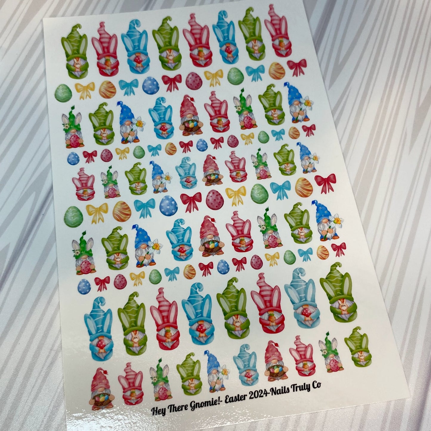 Hey There Gnomie!- Easter Nail Art Decals