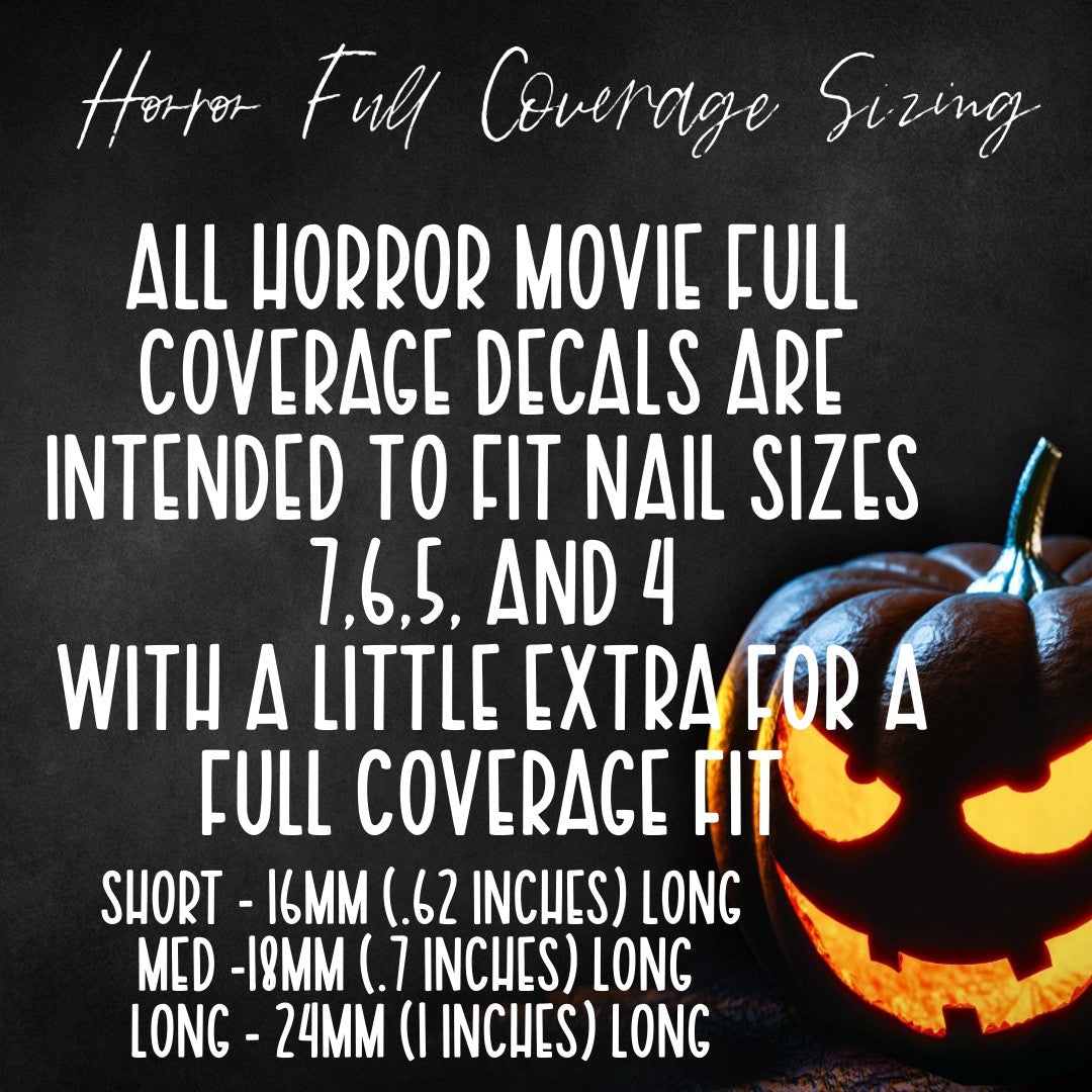 Horror, Halloween, Nail Wrap-You're making popcorn