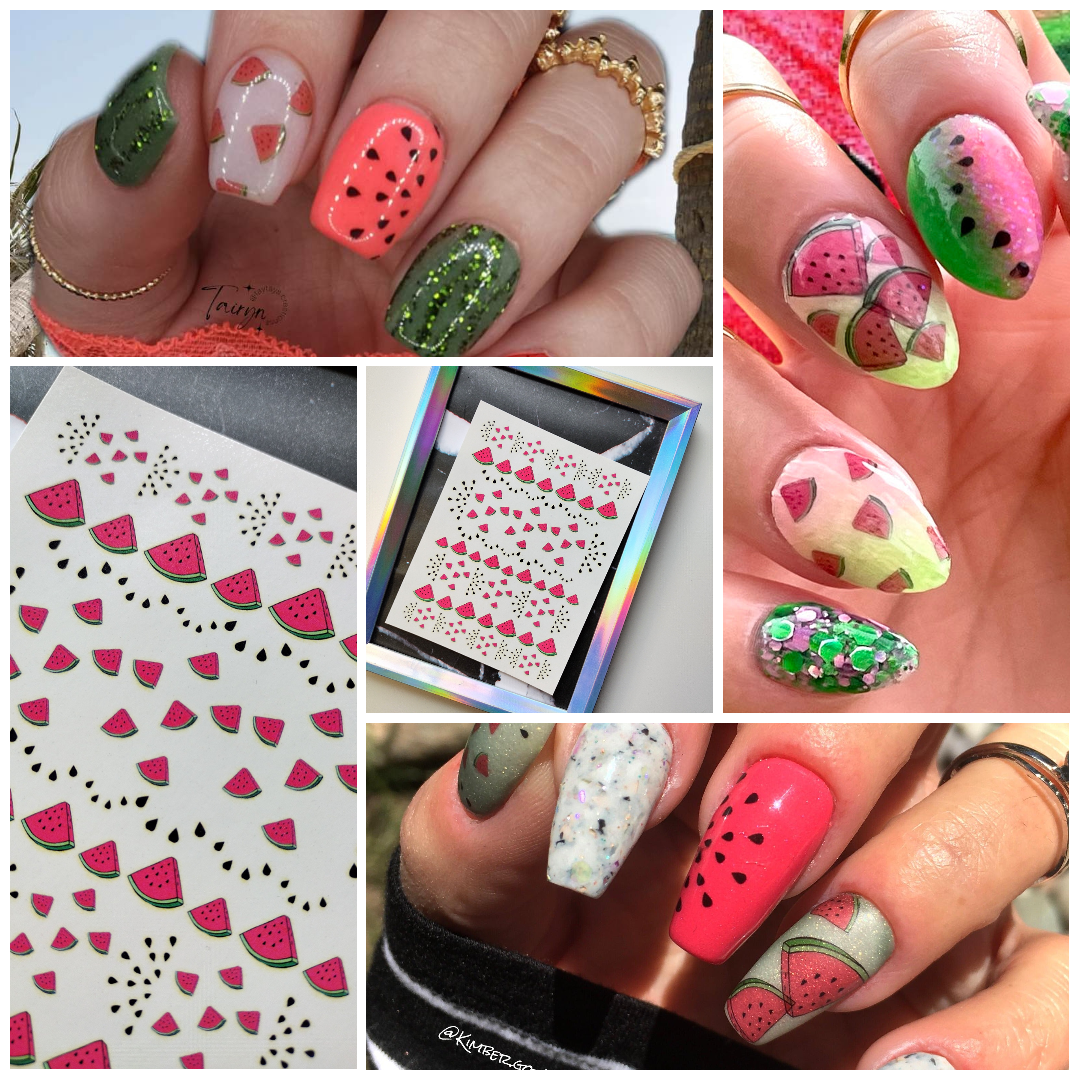 Trendy Summer Nail Art - Watermelon Vibes