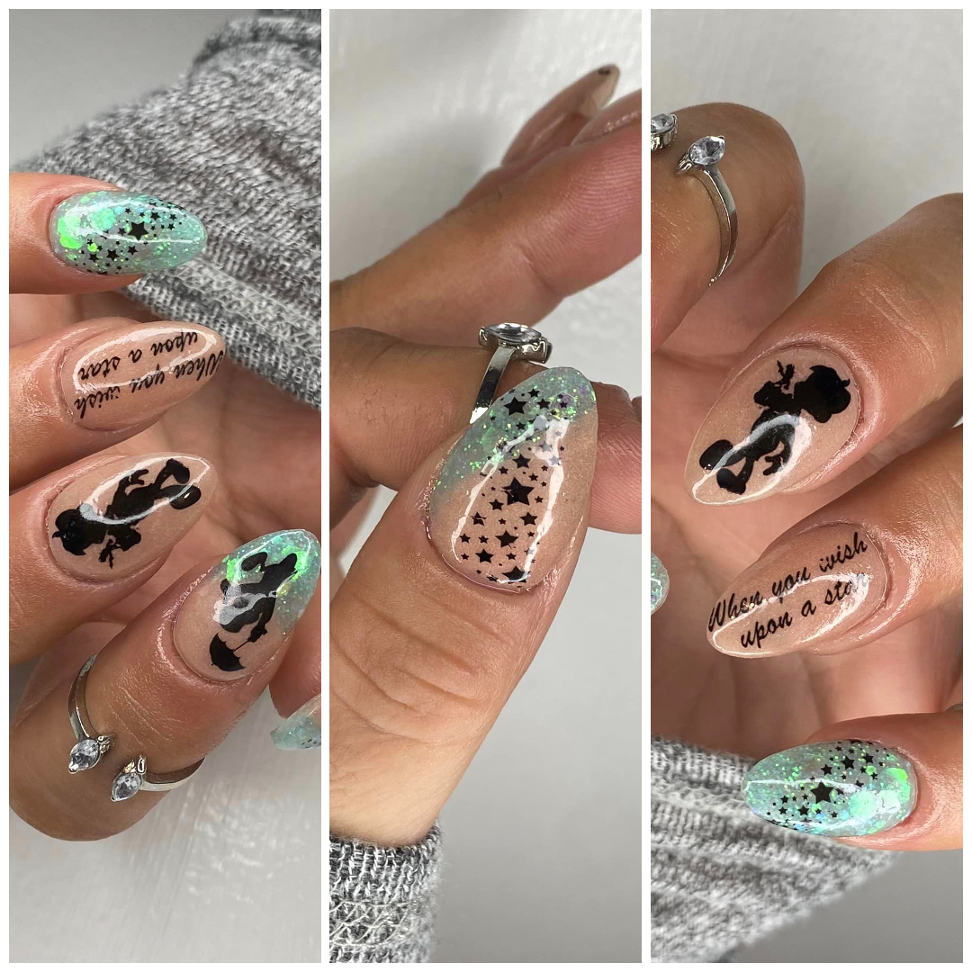 Silhouette Nails Art- I've got no strings to hold me down