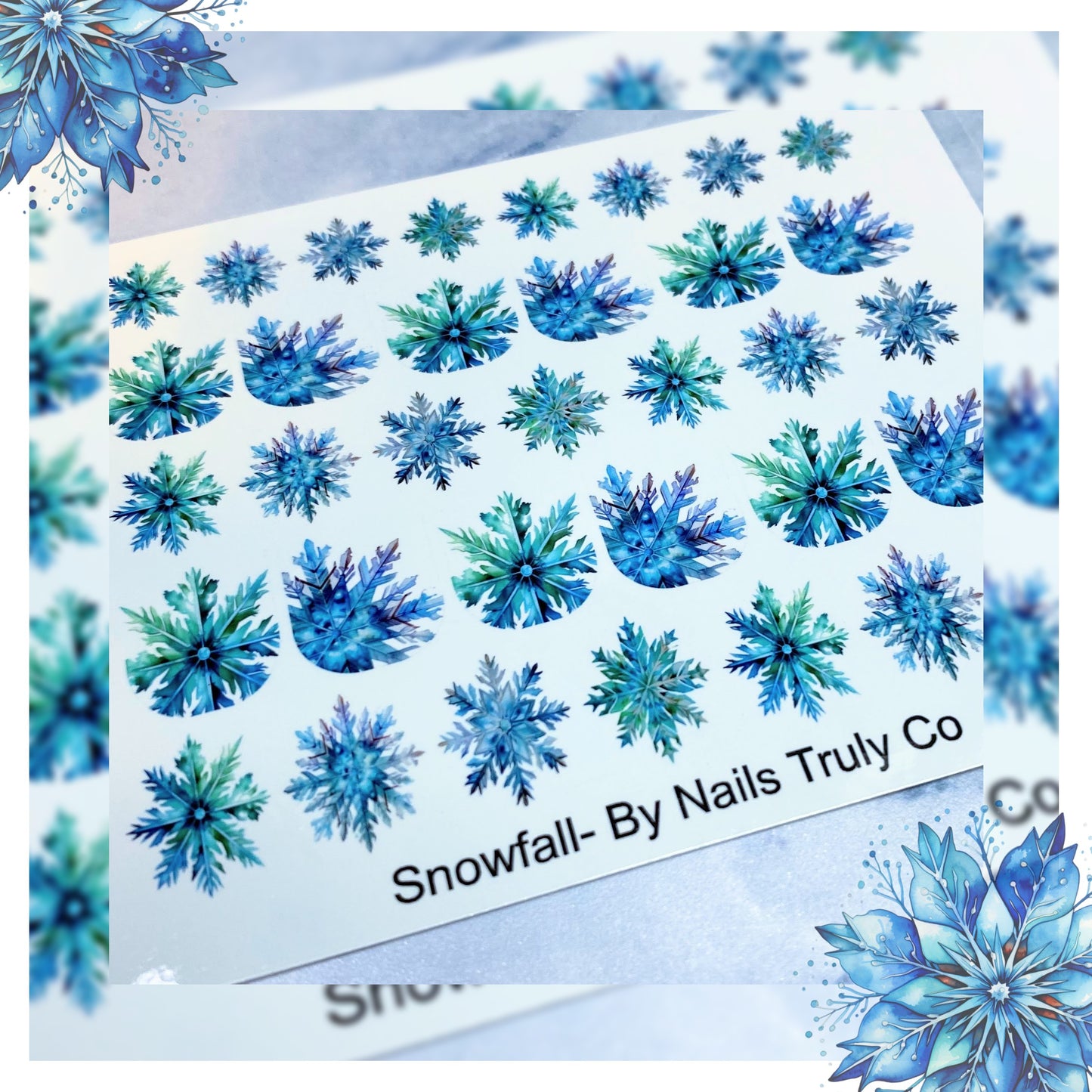 Snowfall - Snowflake Decals For Nails