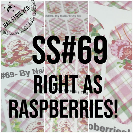 Waterslide Nail Wrap - Right as Raspberries! - SS#69