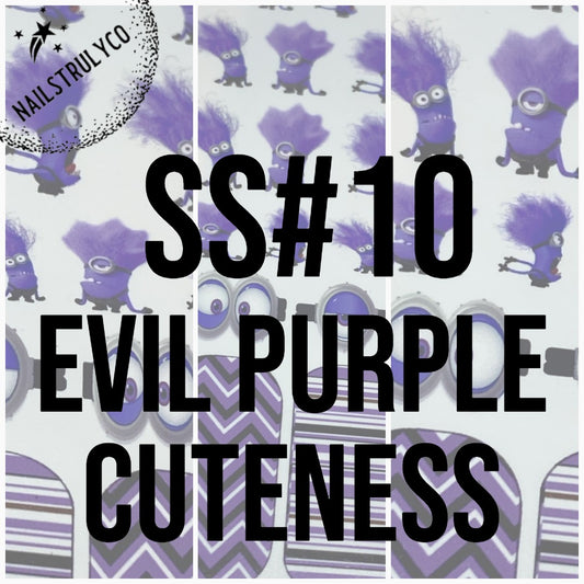 Easy Nail Art At Home - Evil Purple Cuteness- ss#10