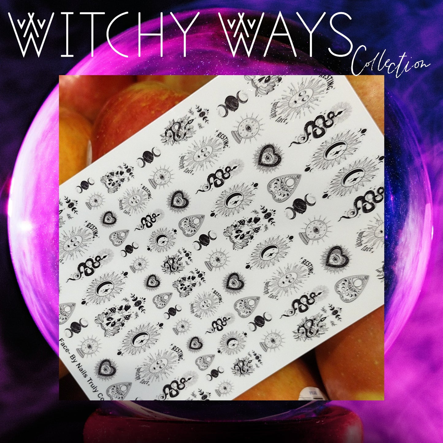 Witchy Nail Art - Resting Witch Face