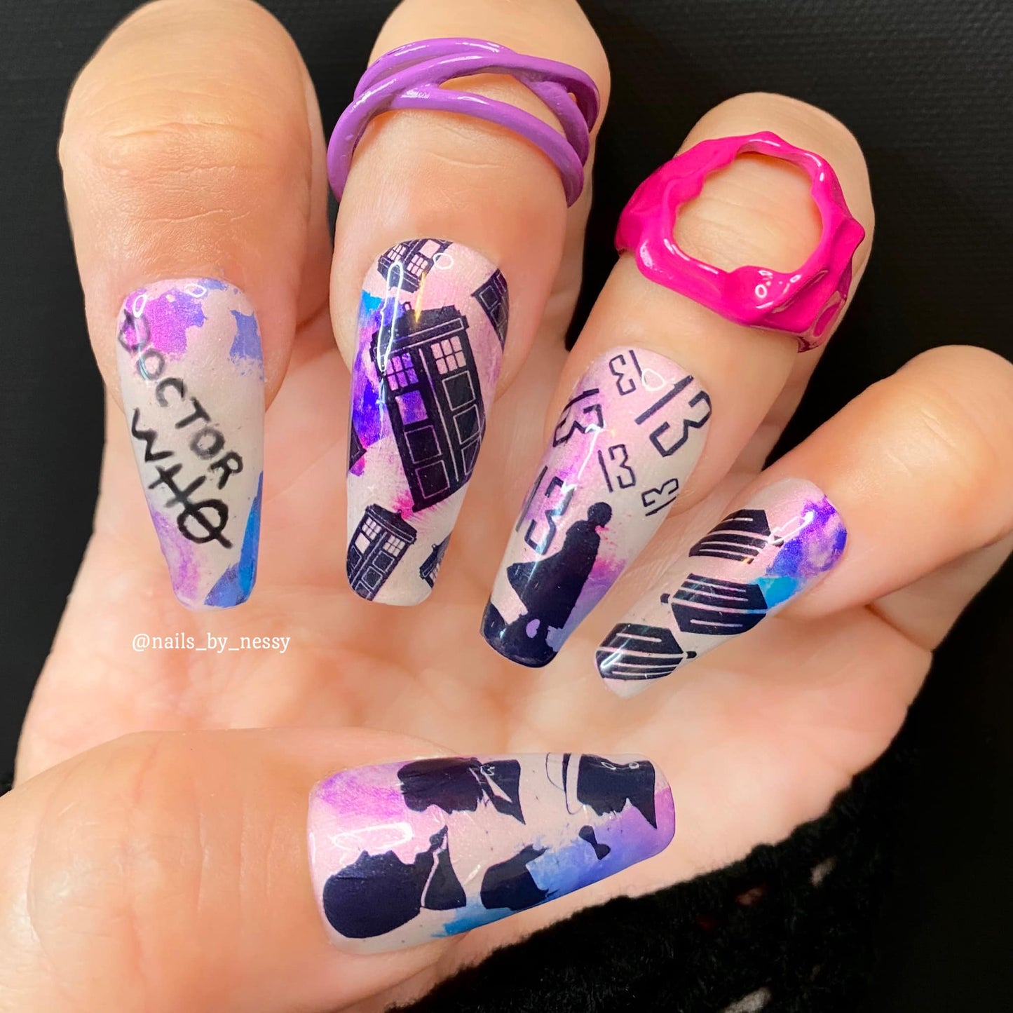 Doctor Who Layering Nail Art Decals