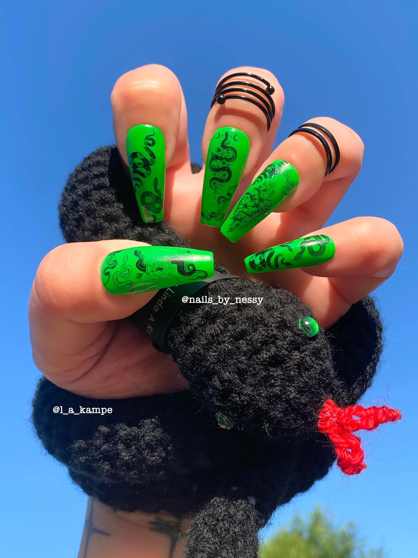 Snake Nail Decals - Slithering Serpents