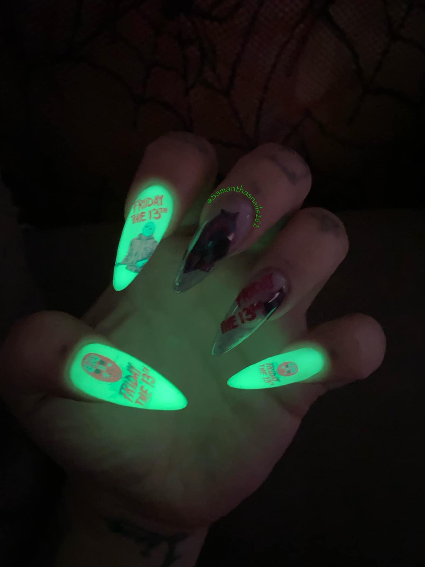Halloween Nail Art Decals - Messenger Of God- Friday the 13th
