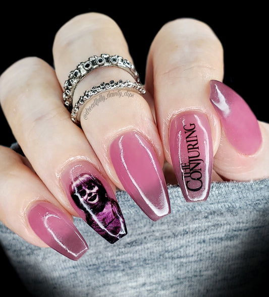 Halloween Nail Art Decals - The devil exists. God exists.- The conjuring