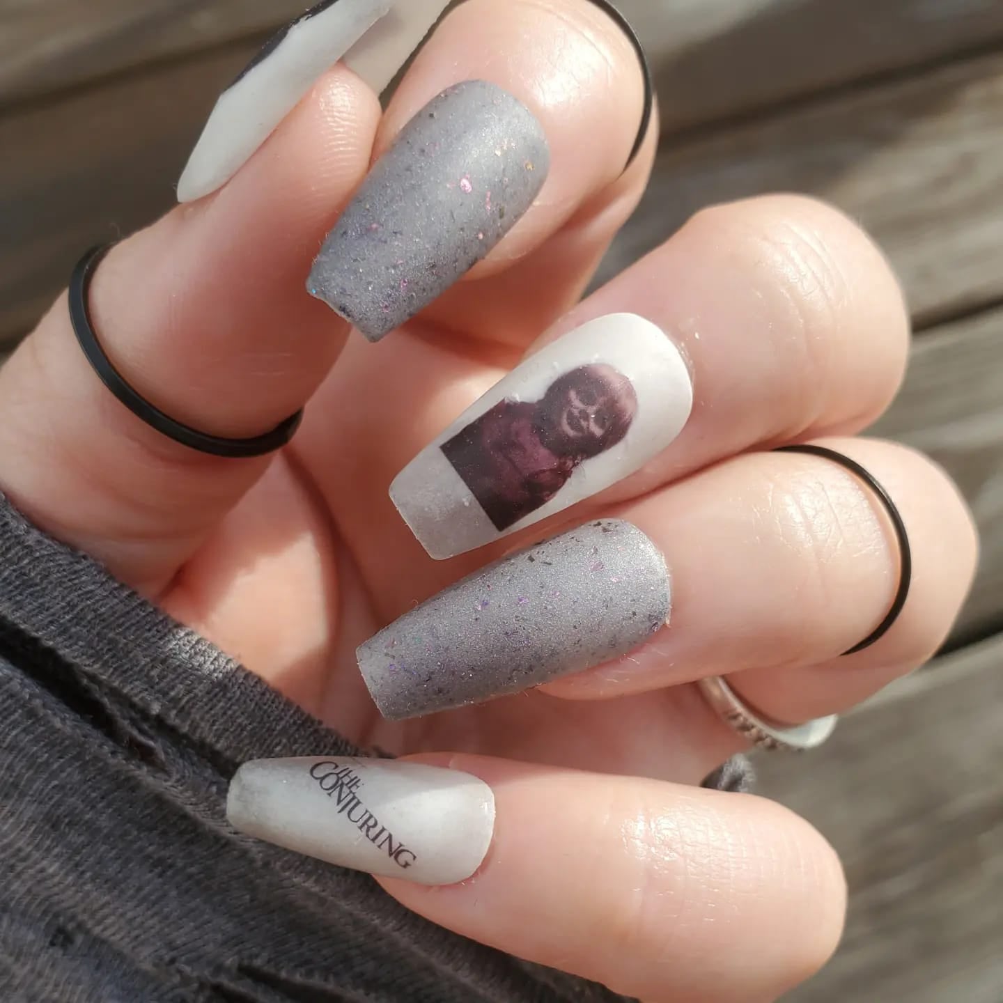 Halloween Nail Art Decals - The devil exists. God exists.- The conjuring
