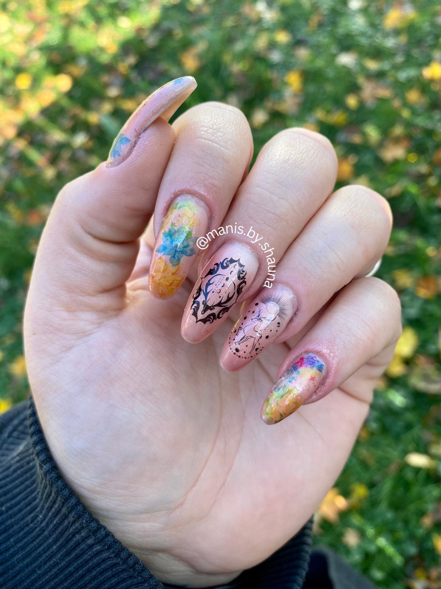 Succulent Nail Art Decals-PLANT, FLOWERS, YELLOW