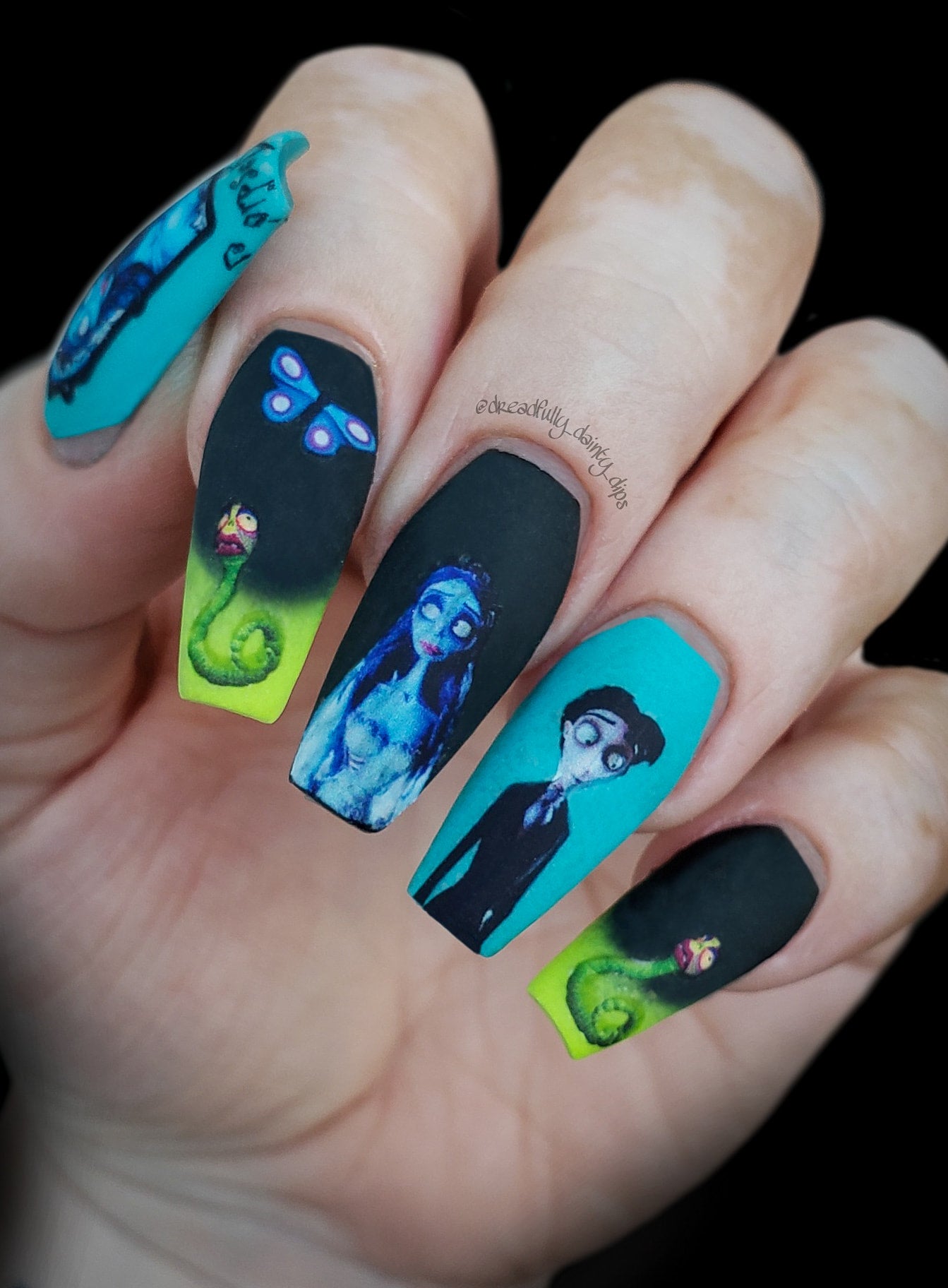 Corpse Bride Nail Art Decals