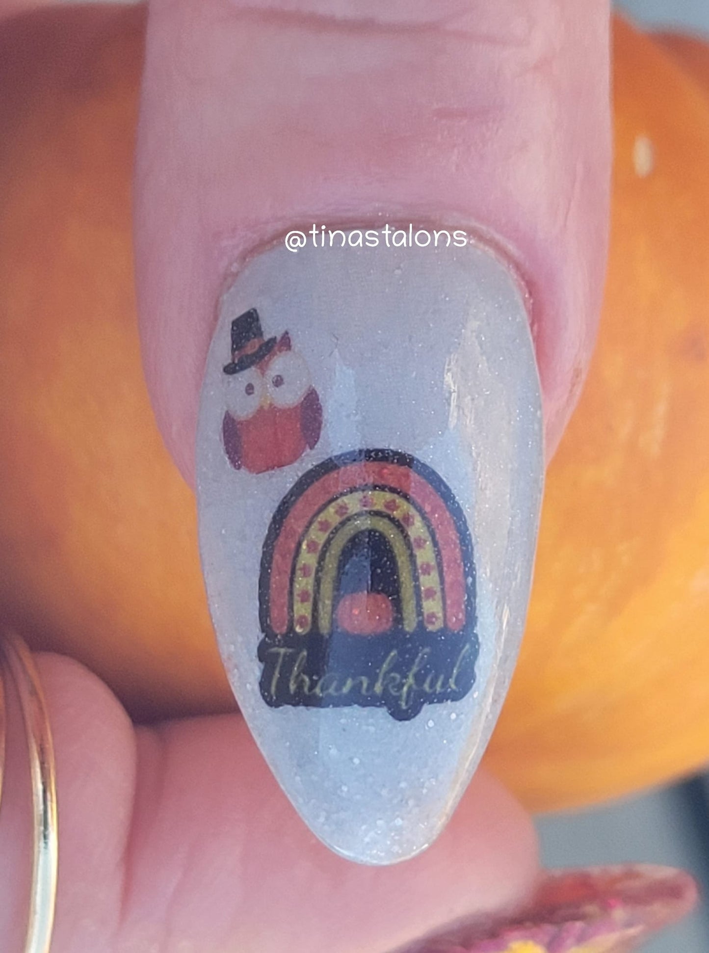 Happy Thanksgiving! Momma<3-Nails Art Decals