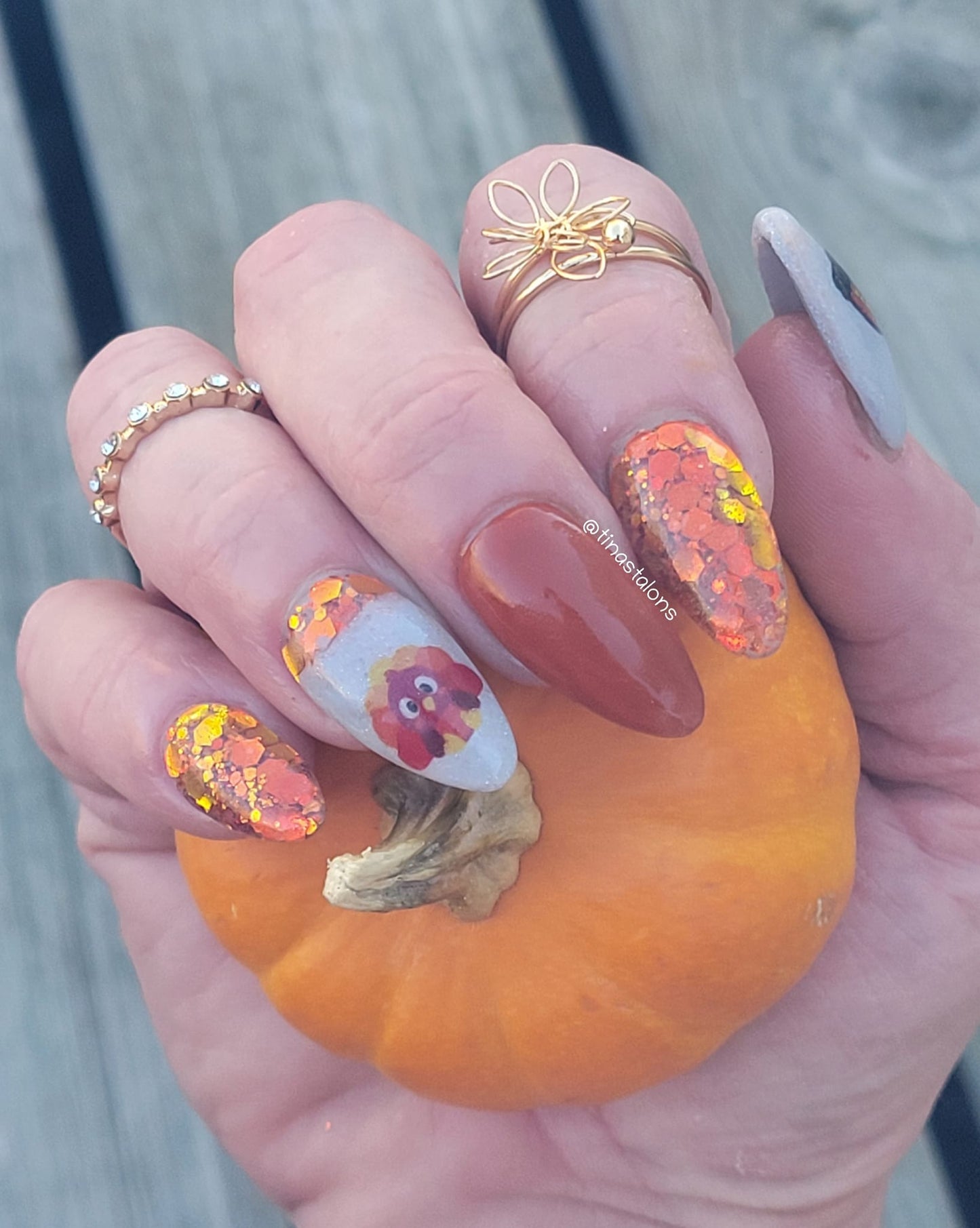 Thanksgiving Nails Art Decals- Happy Thanksgiving! Momma<3