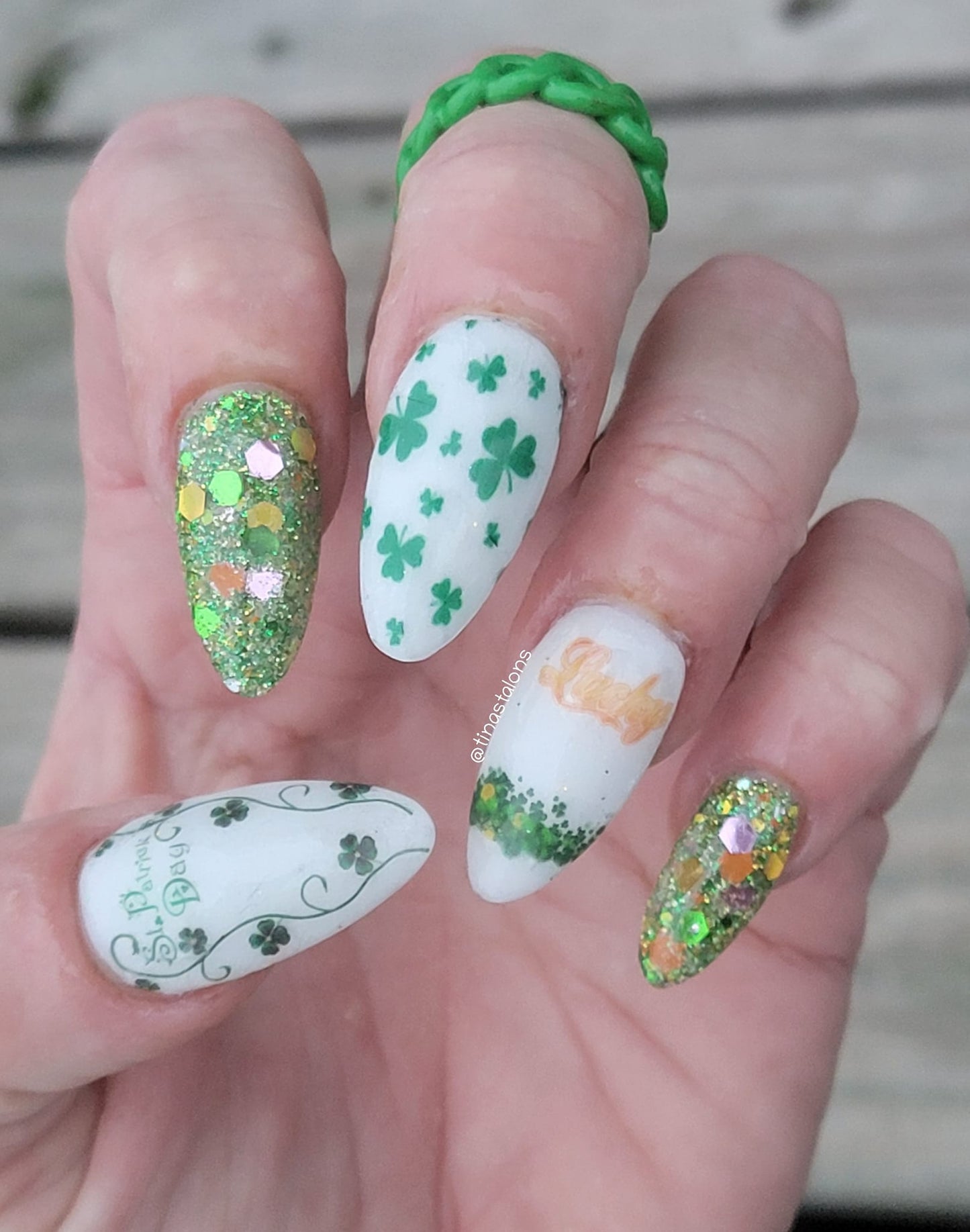 St. Patrick's Day Nail Art- Lucky As Gold