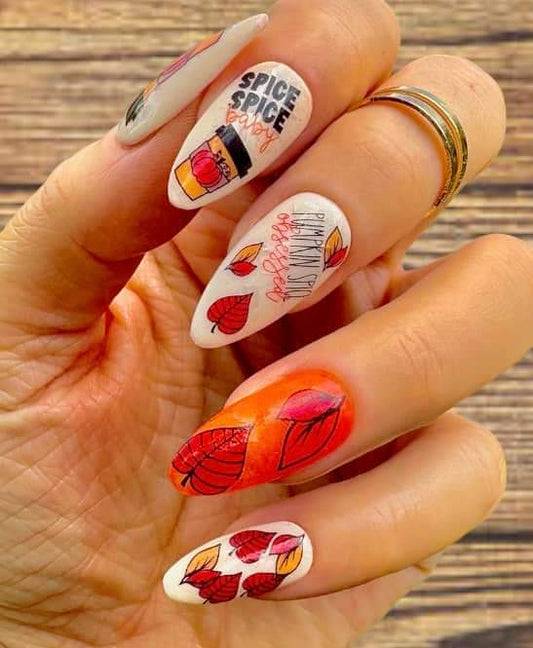 Fall Nails Art Decals - Spice Spice Baby, Nails Art Decals