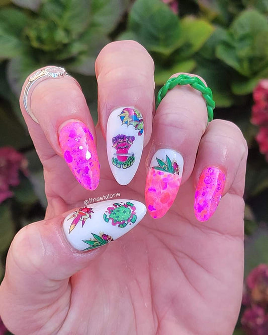 Weed Nail Art Decals - Let's Get High Nail Art Decals