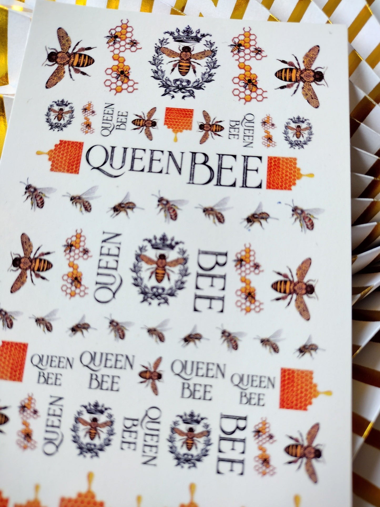 Queen Bee Nail Art