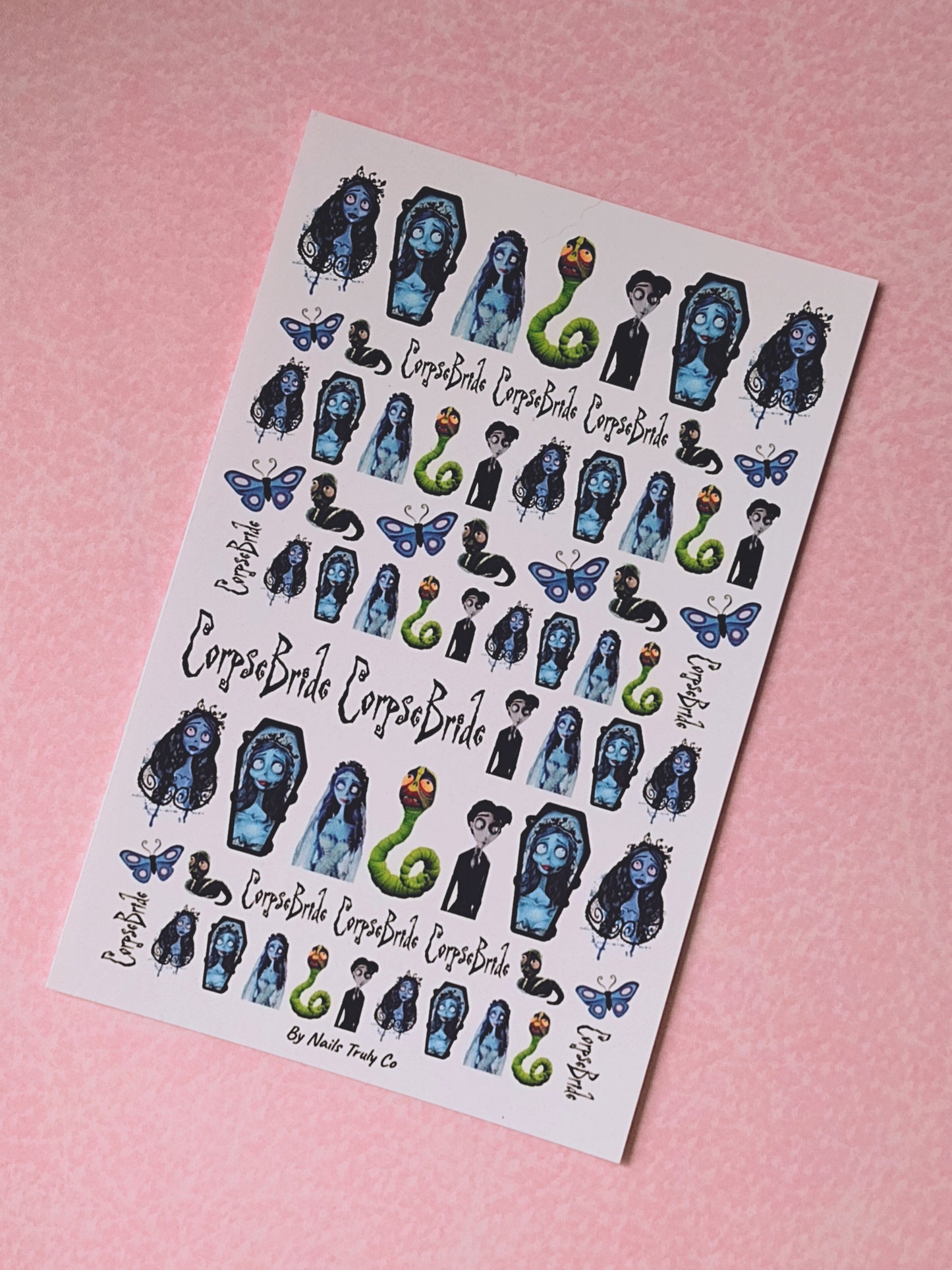 Corpse Bride Nail Art Decals