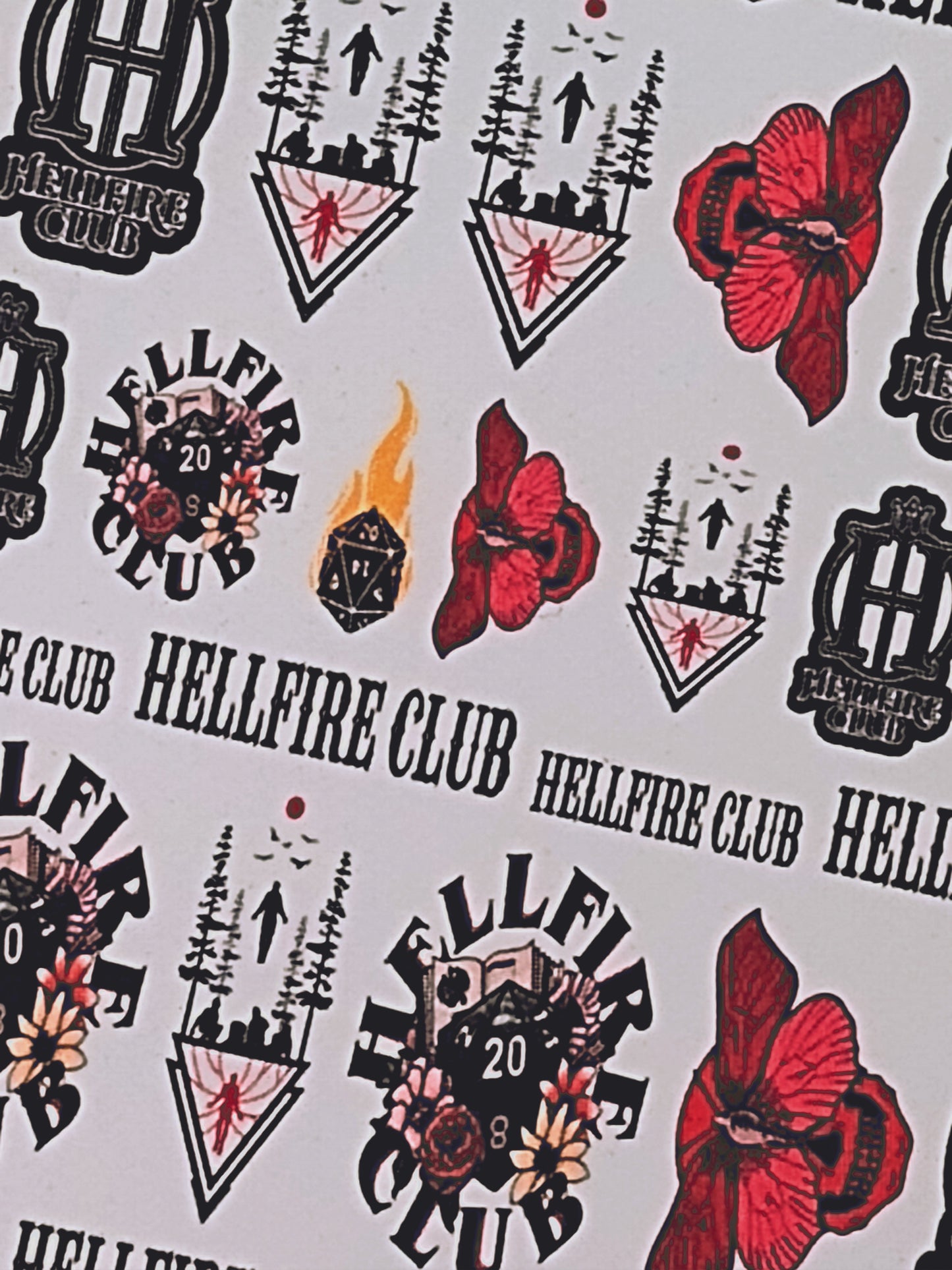 Hell fire Aesthetic- Nail Art Decals