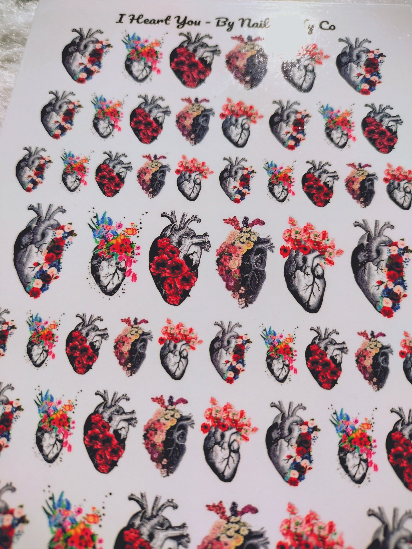 Anatomically Correct Heart  Nail Art