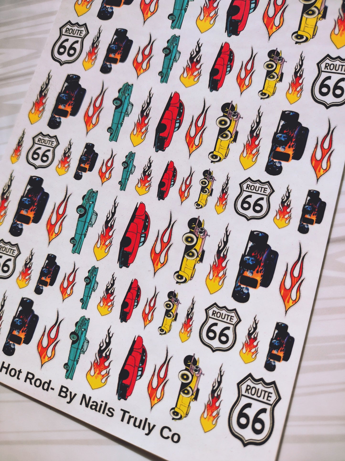 Hot Rod - Vintage Cars - Decals For Nails