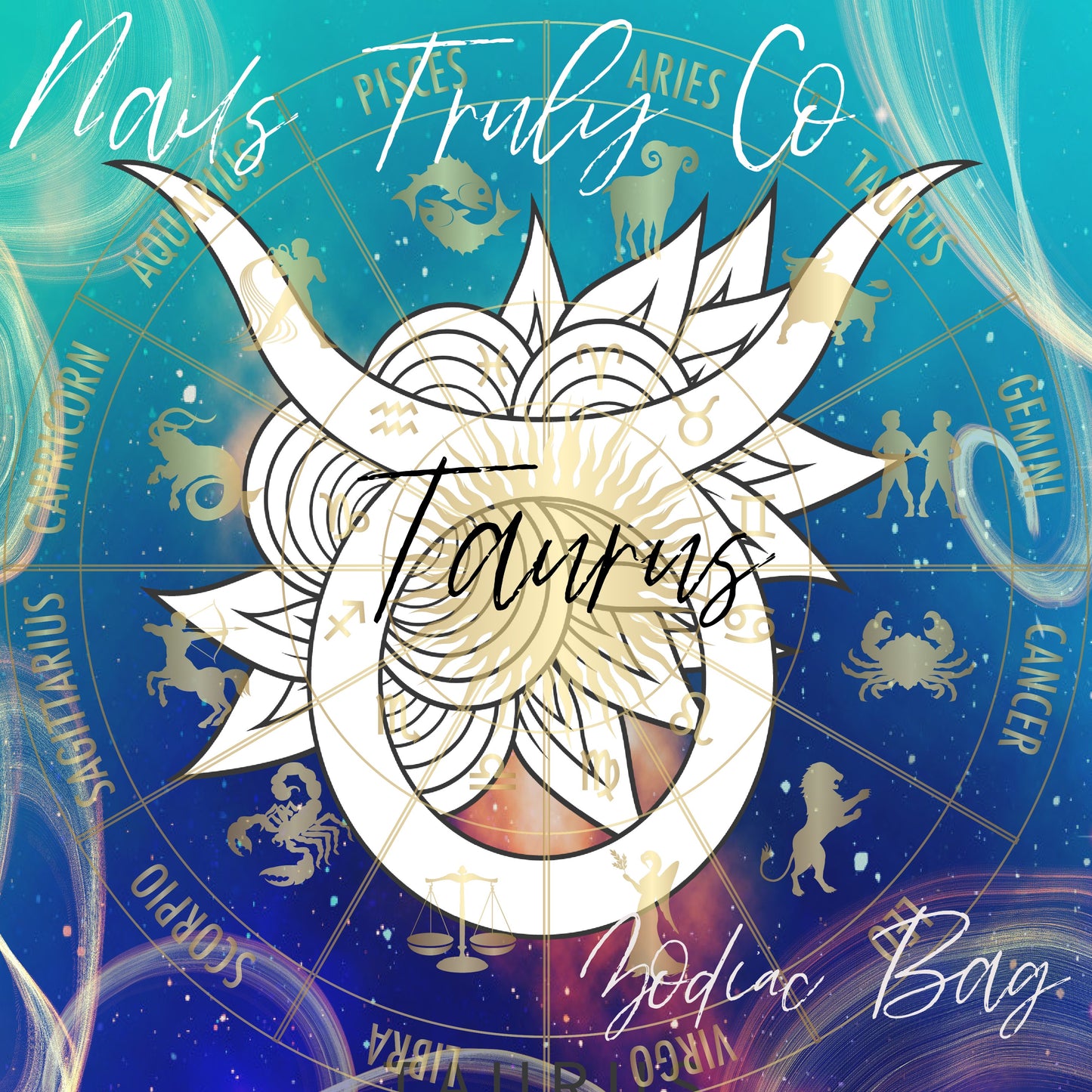 Zodiac Taurus Nail Art - Single Sheet
