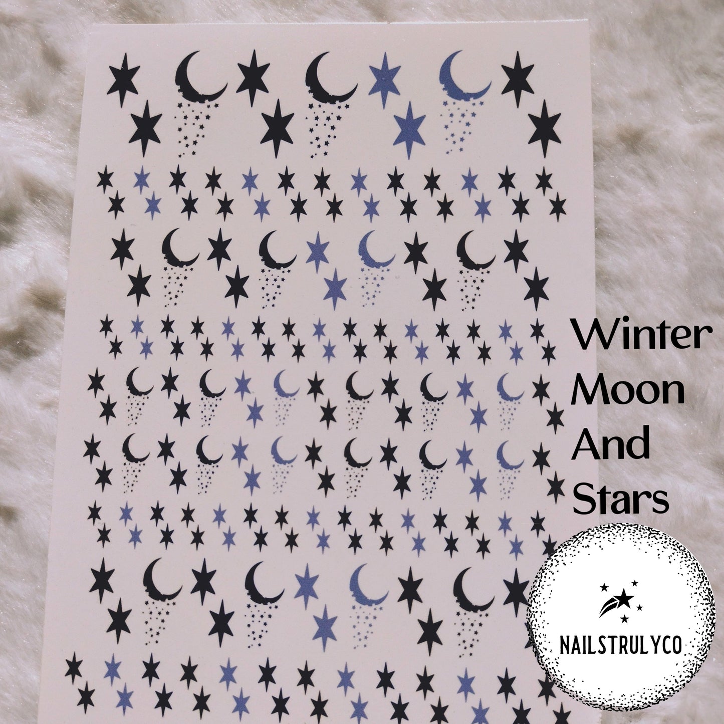 Winter Solstice- Night Sky - Nail Art Decals