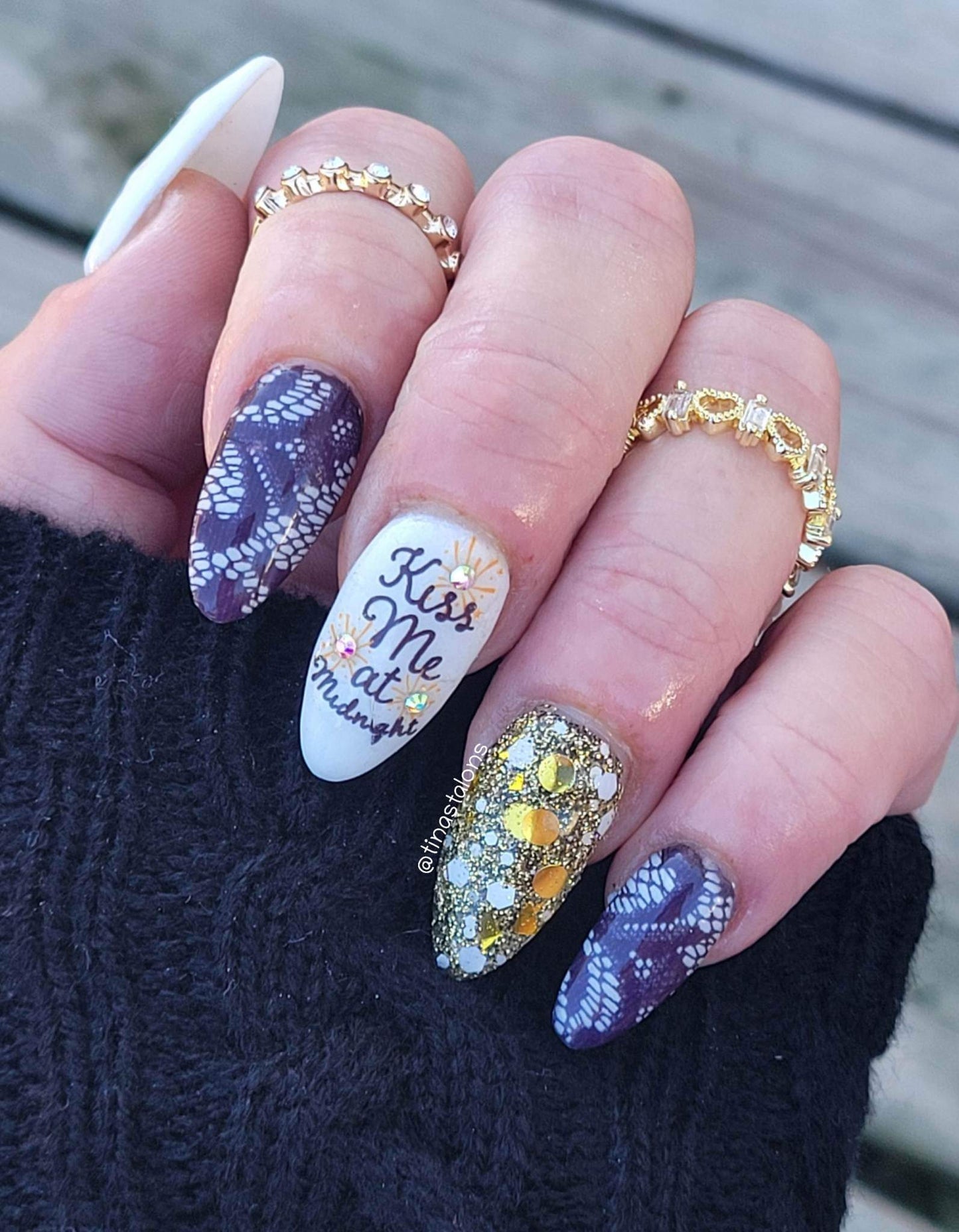 New Years Eve Nail Art- Bling In The New Year